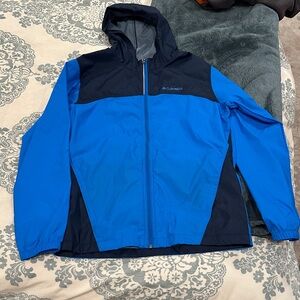 Columbia youth Dual-Tone Windbreaker navy & blue new no tags